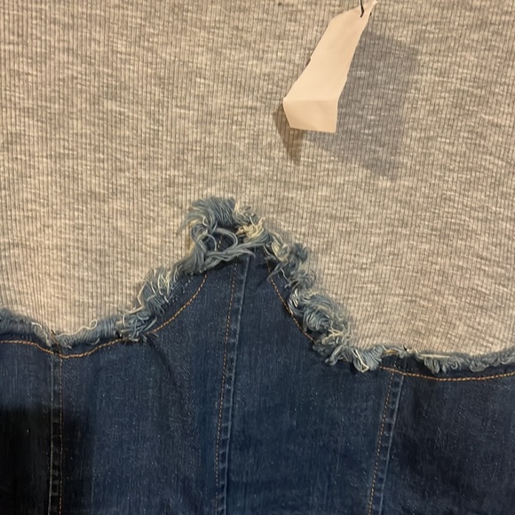 💙”Sale”Nwt Absolutely Gorgeous long sleeve corset mini dress size Small. - Picture 2 of 5